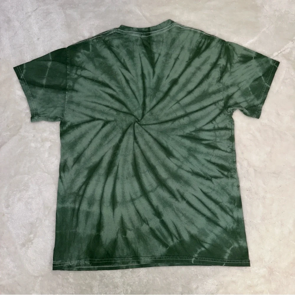 Steven Rhodes Green Tie-Dye "Everybody Croaks" Frog Skull T-Shirt Size Small - Picture 2 of 10